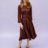 LAURA rust satin leo