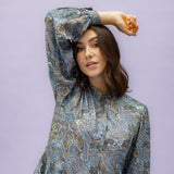 DORA paisley blue with belt