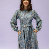 DORA paisley blue with belt