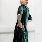 FRANCA velvet green