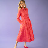 BELLA stripes pink red