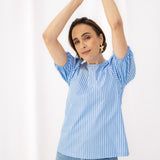 PIA stripes light blue