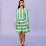 NORA stripes green white