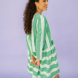 NORA stripes green white