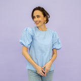 PIA stripes light blue