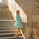 NORA stripes green white