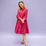 TONI MIDI pink flowers