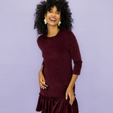 MARLA velvet burgundy