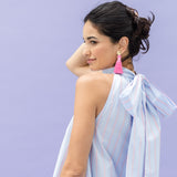KATIE stripes rose blue