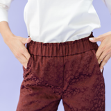 AVA rust satin leo