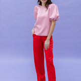AVA satin red