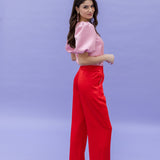AVA satin red