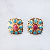 TURINA bordeaux turquoise