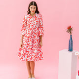TONI MIDI coral red