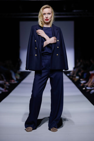 JOSEFINE navy wool
