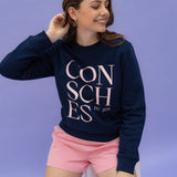 CONSCHES navy sweater