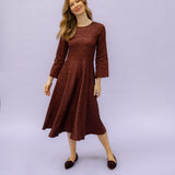 LAURA rust satin leo