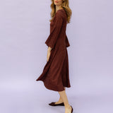 LAURA rust satin leo