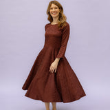 LAURA rust satin leo
