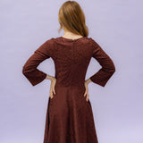 LAURA rust satin leo