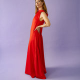 FRANCESCA satin red