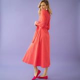 BELLA stripes pink red