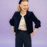 HEADBAND velvet blue