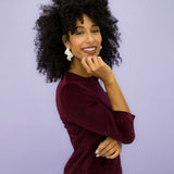 MARLA velvet burgundy