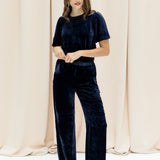 AVA velvet blue