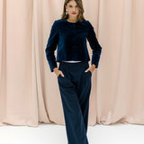 MARIE velvet navy