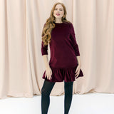 MARLA velvet burgundy