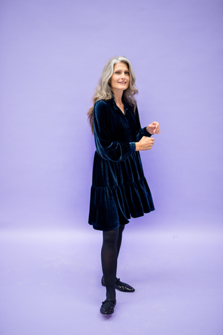 ANTONIA velvet blue