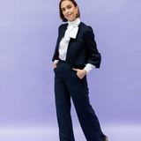 KIM navy wool