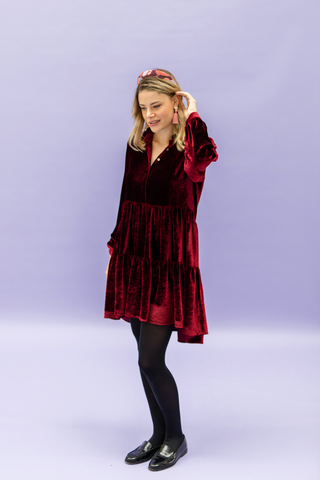 ANTONIA velvet red