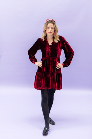 ANTONIA velvet red