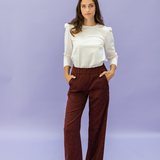AVA rust satin leo