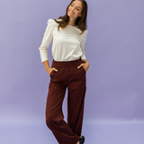AVA rust satin leo