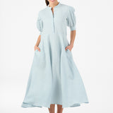 HANNI linen babyblue with belt