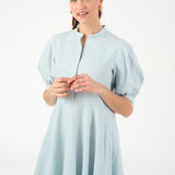 HANNI linen babyblue with belt
