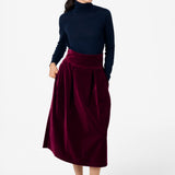 ROMY velvet burgundy