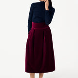 ROMY velvet burgundy