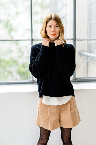 SHORTY cord beige