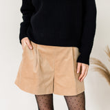 SHORTY cord beige