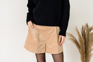 SHORTY cord beige