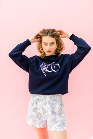 LEO SWEATER navy