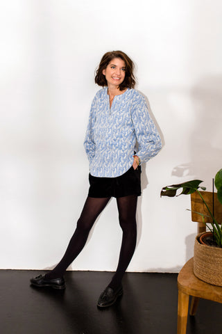 CARMEN leopard blue