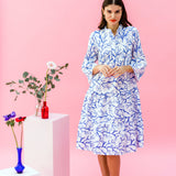 TONI MIDI coral blue
