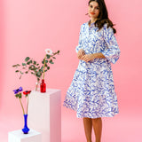 TONI MIDI coral blue