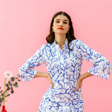 TONI MIDI coral blue